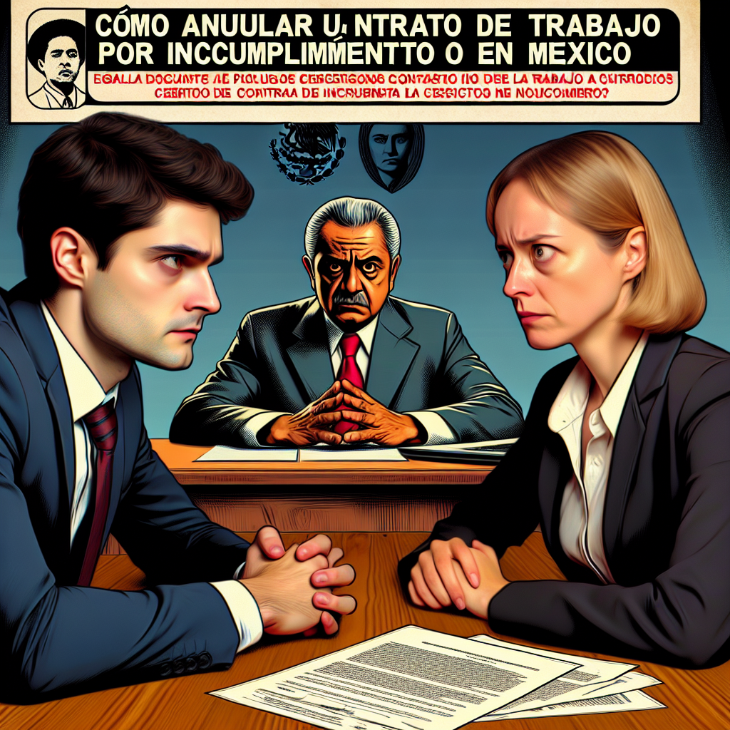 Cómo anular un contrato de trabajo por incumplimiento en México